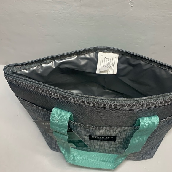 Igloo Insulated Cooler Bag Collapsible 9-Can Capacity Grey NWT - Picture 9 of 11